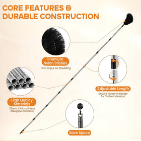 Younqiook ground-based cleaning tool keeps you safe from ladder use.
