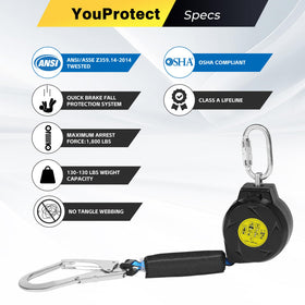 YouProtect abrasion-resistant webbing designed for durability.