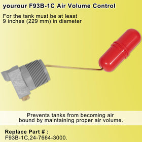 Yourour brass-core air-volume-control assembly provides corrosion-resistant internals.