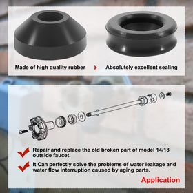 Yourour RK-14MH EPDM packing reduces water leakage effectively