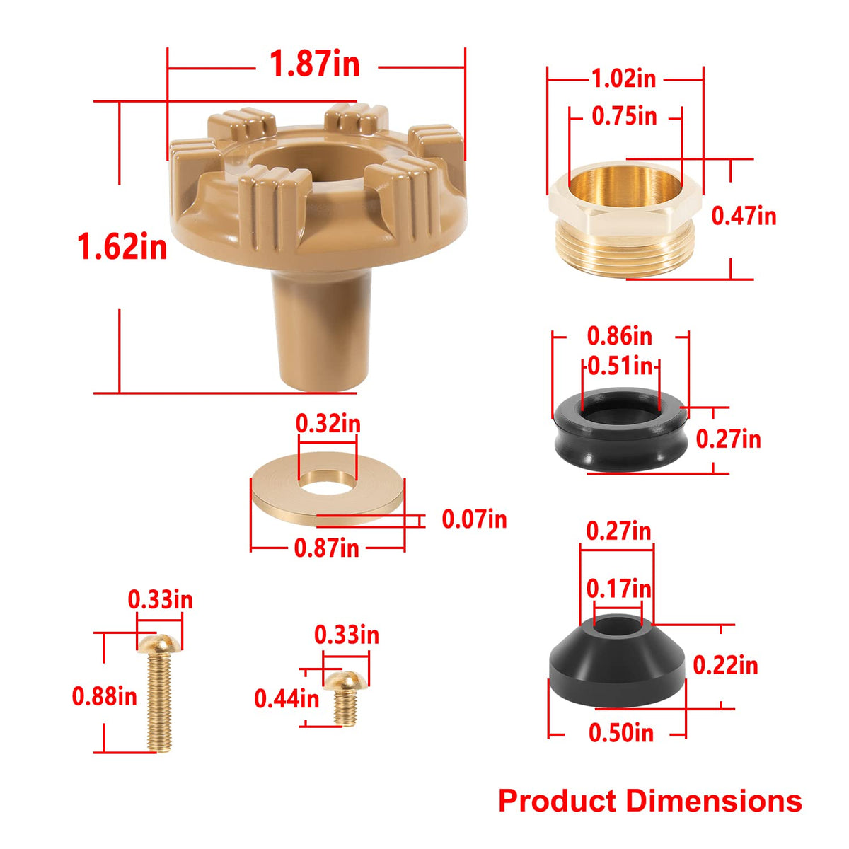 Yourour RK-14MH retainer screw secures components reliably