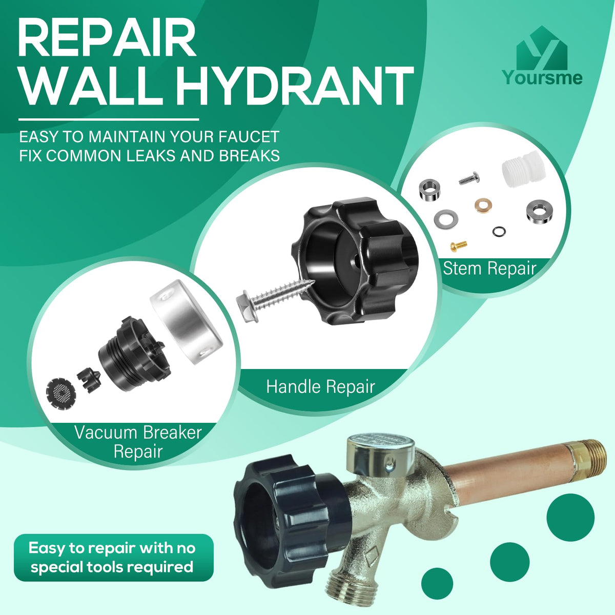 Yoursme 630-7755 service repair kit components for leaks and wear.