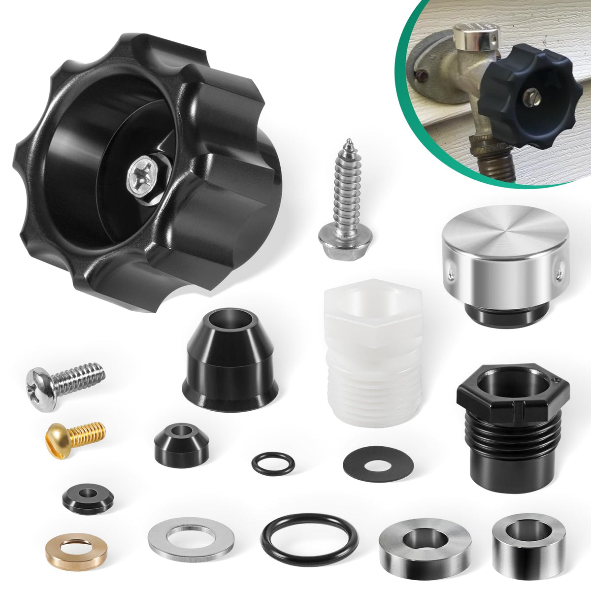 Yoursme 630-8500 kit package for Mansfield hydrants enables quick on-site repairs.