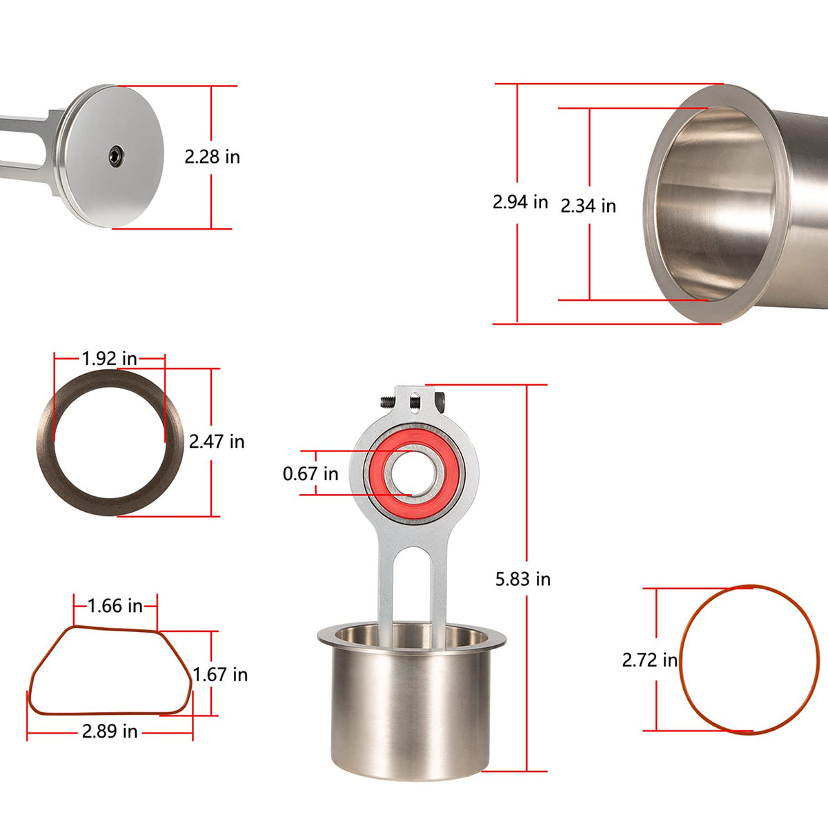 Yoursme KK-4835 bearing included supports smooth rotation and long life.