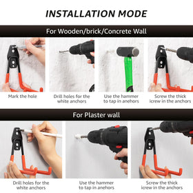 YouthZeal garage-hooks small J-hook perfect for hoses and small gear