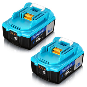 Youxuzuan two-pack 6.0Ah battery for Makita with extended runtime.
