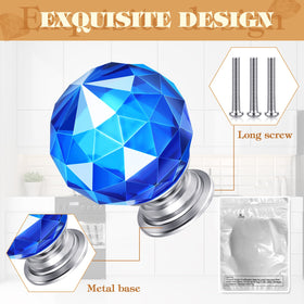 Youyole crystal knob close-up highlights diamond-cut details and shine.