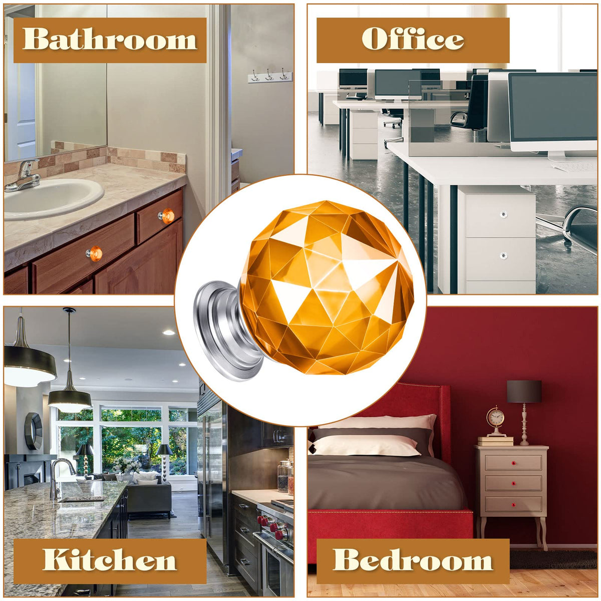 Youyole crystal knobs are durable and simple to install for quick updates.