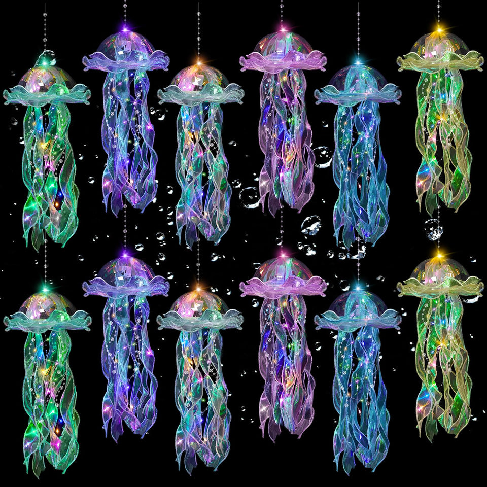 YOVIWEI Jellyfish Lantern Blue for calming ambient lighting in kids' rooms