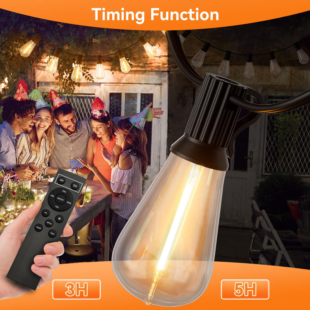 YOYONACY dimmable LED with remote creates customizable ambiance.