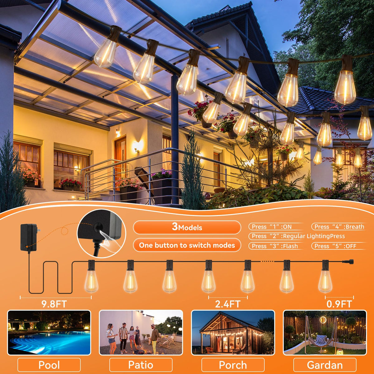 YOYONACY easy-hang hook design simplifies installation.