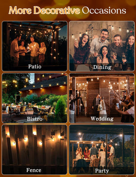 YOYONACY ambient lighting suits parties or al fresco dining.