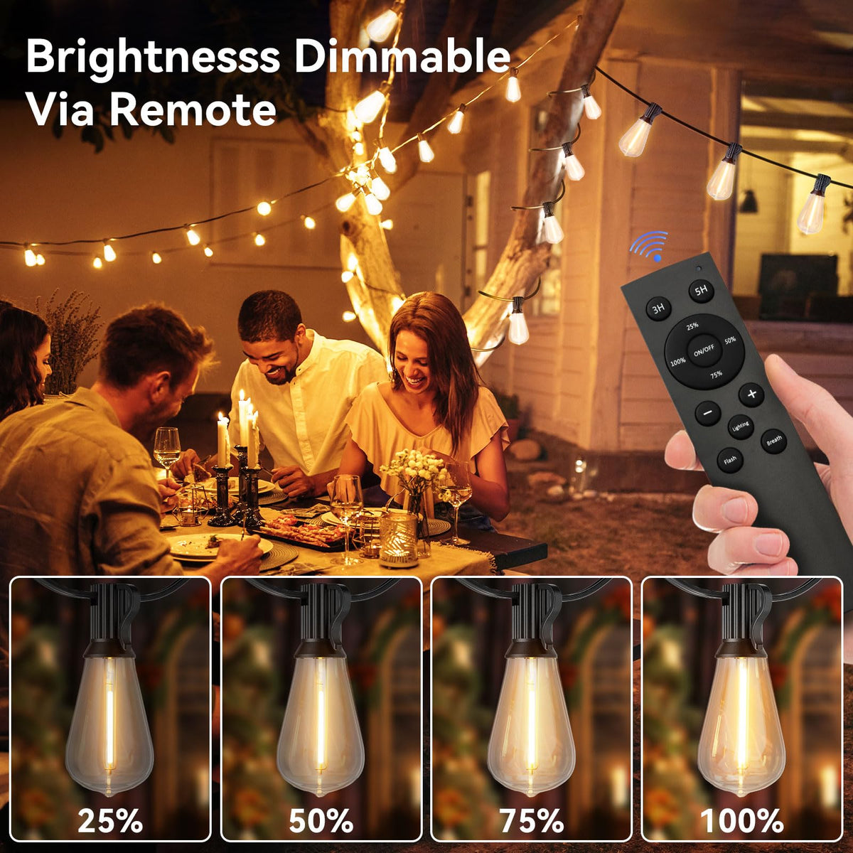YOYONACY ST38 bulbs are shatterproof for safe, durable outdoor lighting.