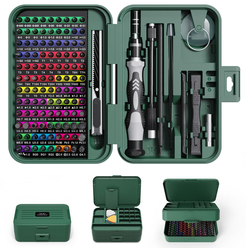 YOYSUN mini precision screwdriver with built-in magnetizer for secure tiny screws.