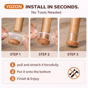 YOZON chair leg protectors ideal for dining chairs and kitchen stools.