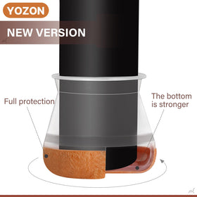 YOZON chair leg protectors easy stretch installation secures legs without tools.