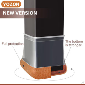 YOZON felt-bottom protectors glide smoothly on hardwood and laminate floors