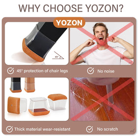 YOZON protects floors while minimizing chair scraping sounds during meals