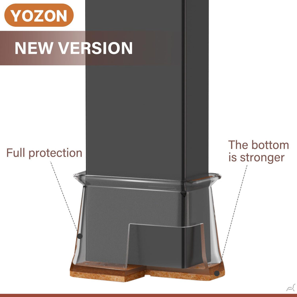 YOZON stretch silicone fit covers multiple chair legs for secure protection