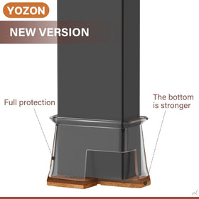 YOZON stretch silicone fit covers multiple chair legs for secure protection