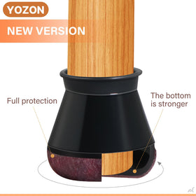 YOZON dining chair protectors on hardwood floors reduce noise and scuffs