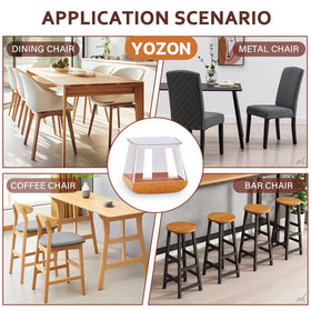 YOZON square protectors promote quiet furniture movement and floor protection.