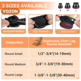YOZON anti-scratch furniture pads with thick felt bottom glide smoothly