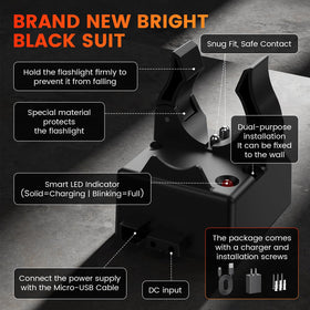 Ypbuziu smart charge holder with LED indicator signals charging and full charge status