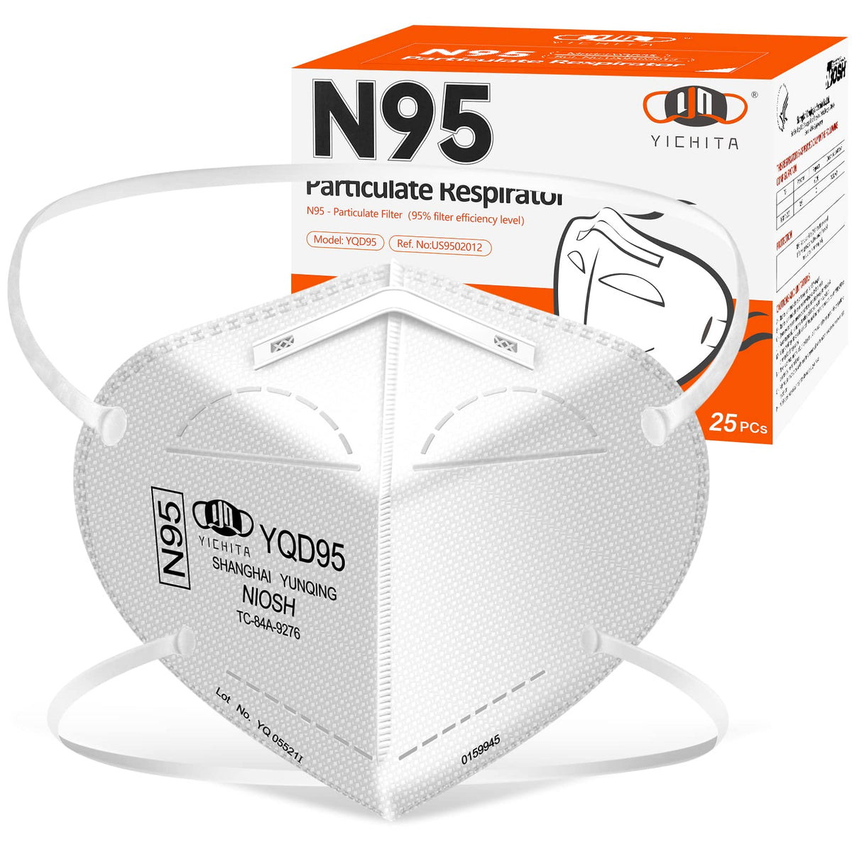 YQ YICHITA N95 mask universal fit for secure comfort and reliable protection.