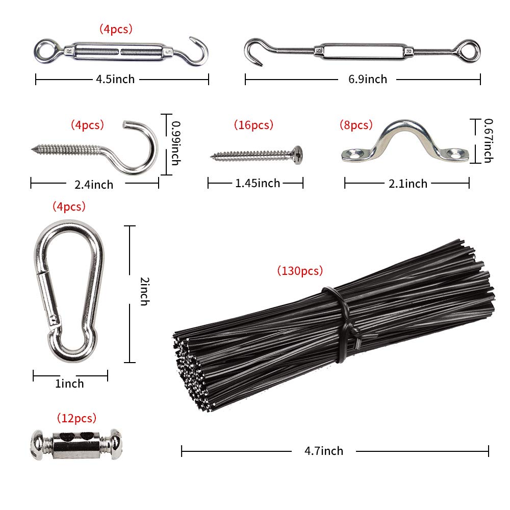 YQL eye screw hooks secure mounting points
