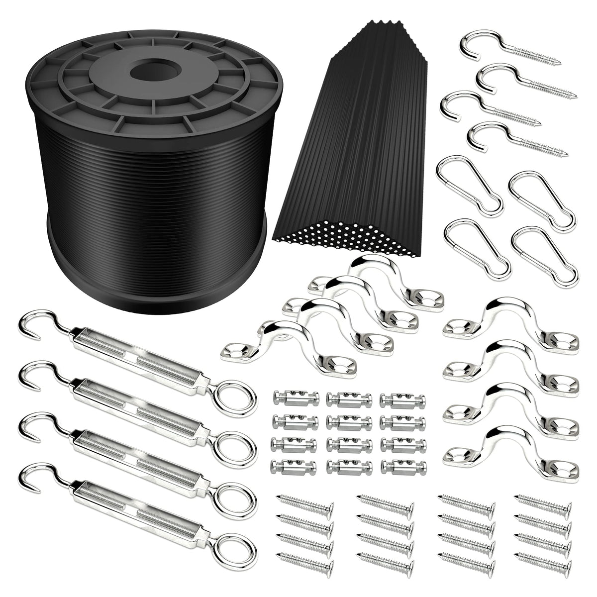 YQL outdoor string lights kit 164ft ready for easy installation