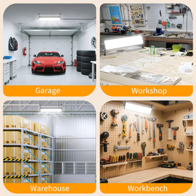 YQNLIFA 2Pack 100W Shop Light suited for garages, workshops, and warehouses.