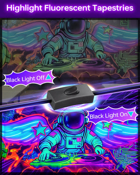 YQNLIFA 4-pack black light bar nightclub setup for vibrant ambience