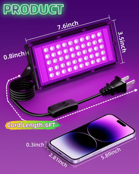 YQNLIFA stage lighting delivers strong UV illumination for performances