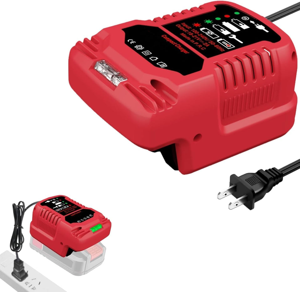 YRGJDCA Bauer 20V charger compact front view for easy transport