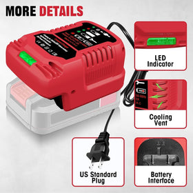 YRGJDCA Bauer 20V charger compact dimensions fit in a pocket
