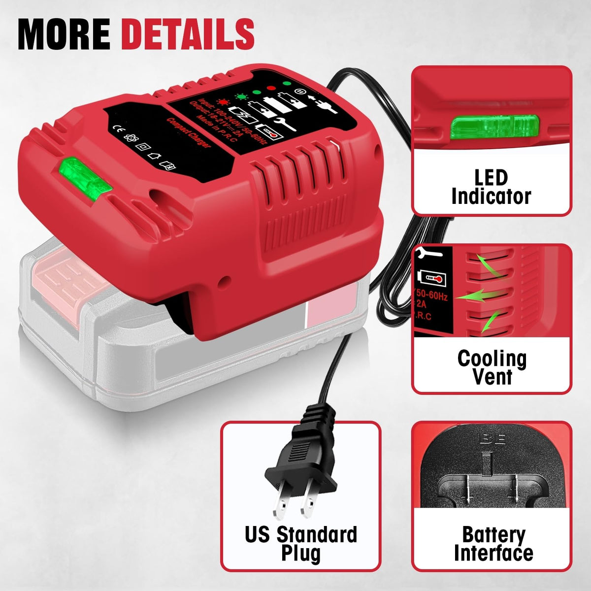 YRGJDCA Bauer 20V mini charger in use, compatible with home and job-site setups.