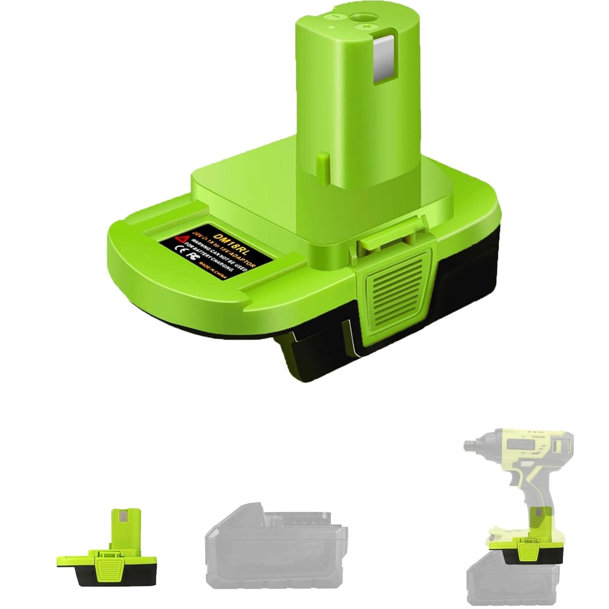 YRGJDCA M18 to Ryobi adapter main enables cross-brand compatibility for tools.