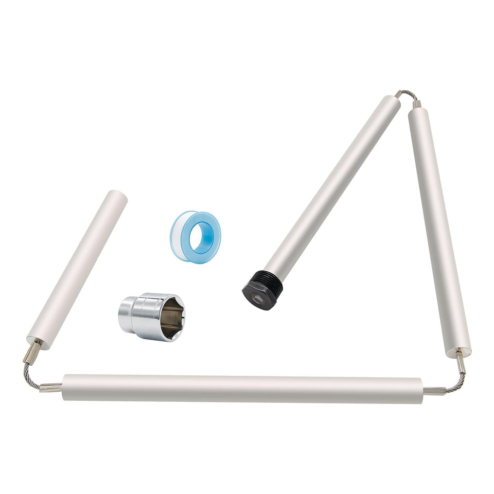 yrjns 44-inch flexible magnesium anode rod kit ready for replacement