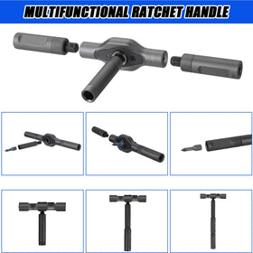 YrouGra ratcheting T-handle closeup showing smooth torque and precise control.