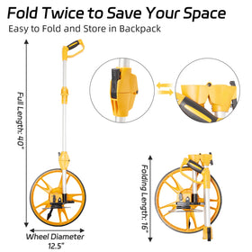 YS YUSON measuring wheel folded compact for easy transport