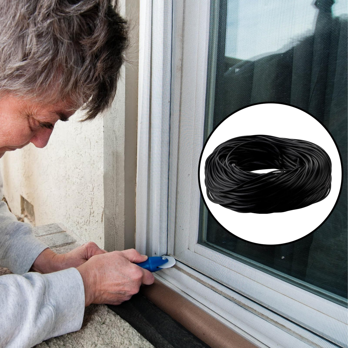 Ysglory wear-resistant PE spline provides durable, long-lasting screen sealing