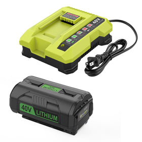 YSTASTERIS 40V battery pack with extended runtime for outdoor tasks.