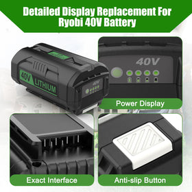 YSTASTERIS shock-resistant casing protects the battery during outdoor work.