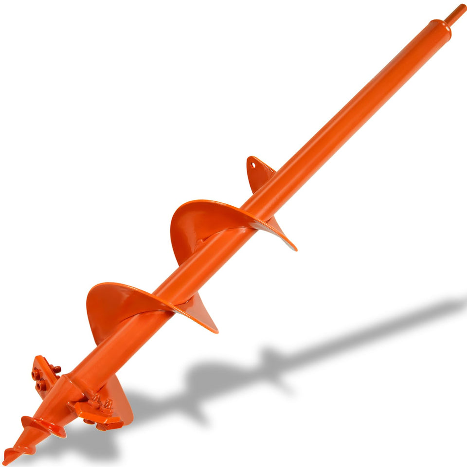 Ytmshisan 4x24 garden auger dual blade in action speeds hole digging for planting