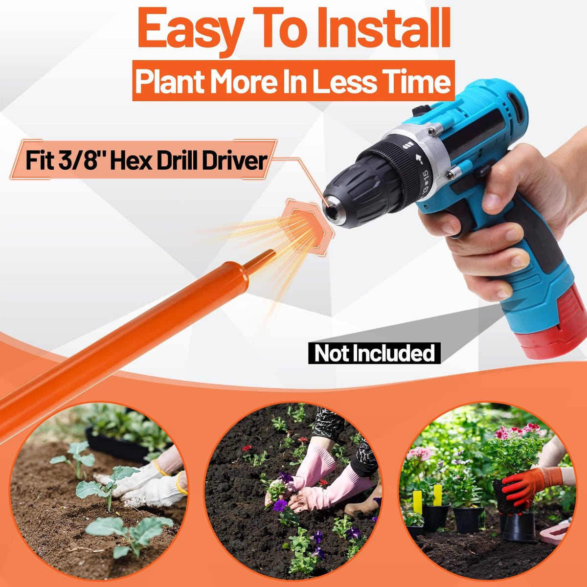 Ytmshisan garden auger ideal for trees fences and planting projects