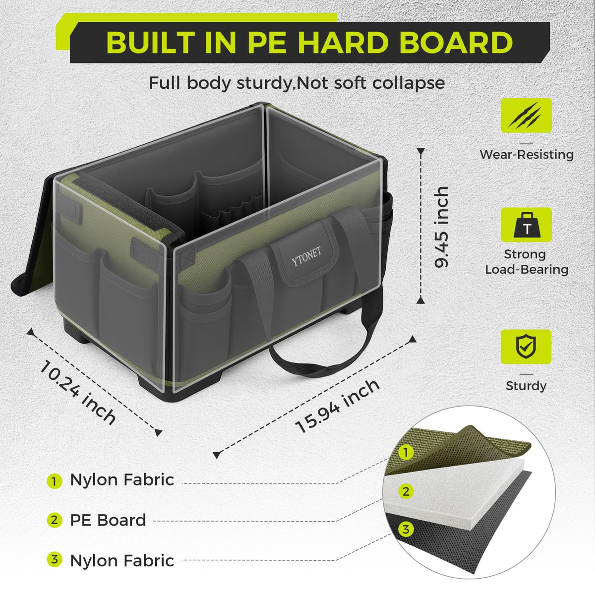 Ytonet 1680D fabric and PVC coating deliver durable performance