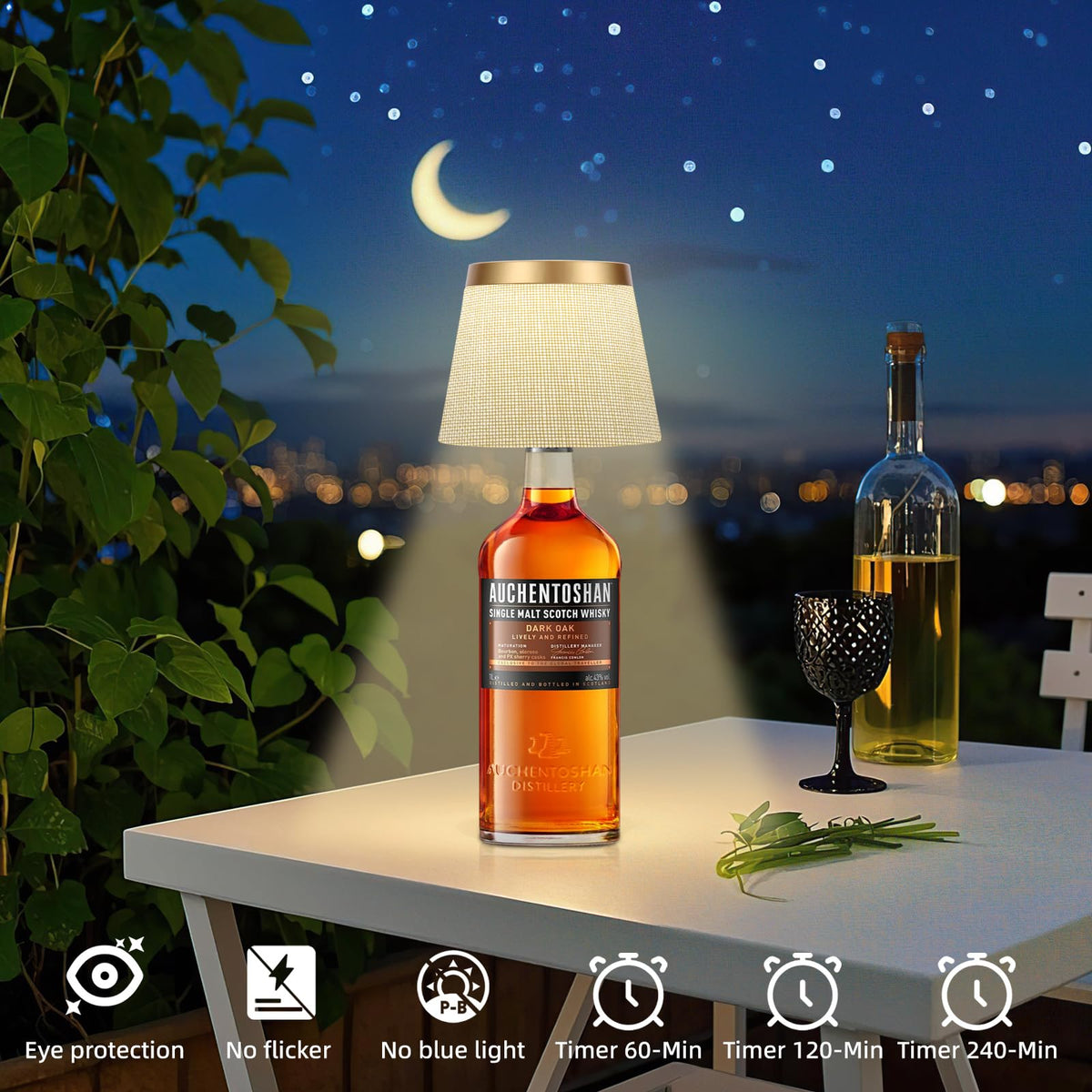 YTRUSTIX lamp charging via USB-C provides long-lasting illumination.