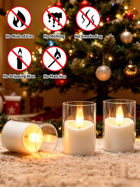 YTRUSTIX tea light inside acrylic cover highlighting realistic glow