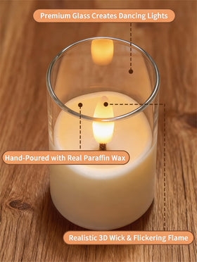 Wedding table decor with YTRUSTIX flameless candles for safety